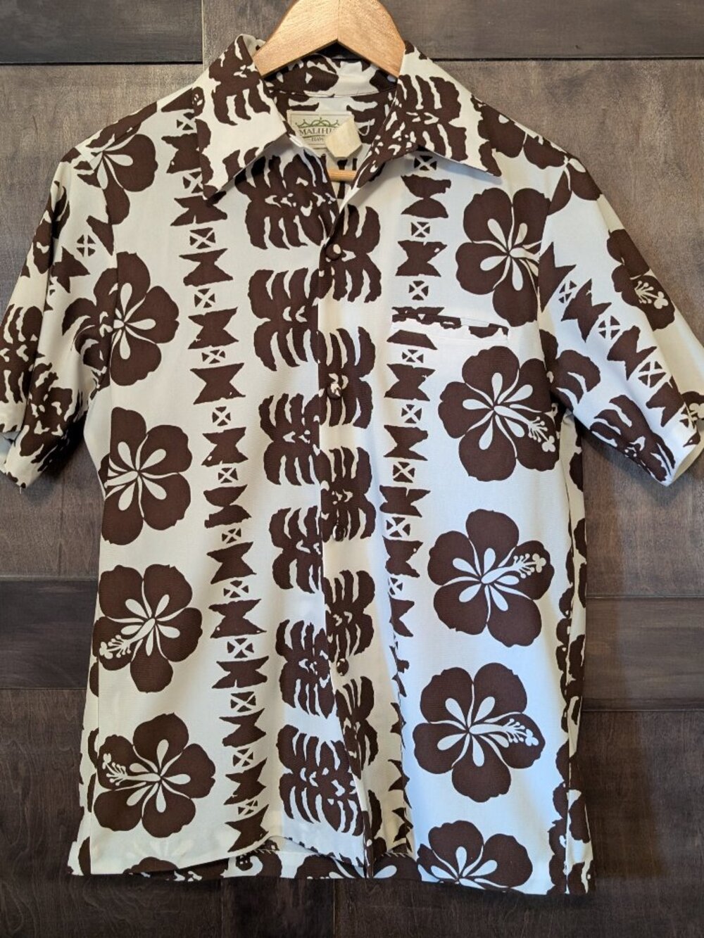 MALIHINI True Vintage Hawaiian Shirt, Men's Medium